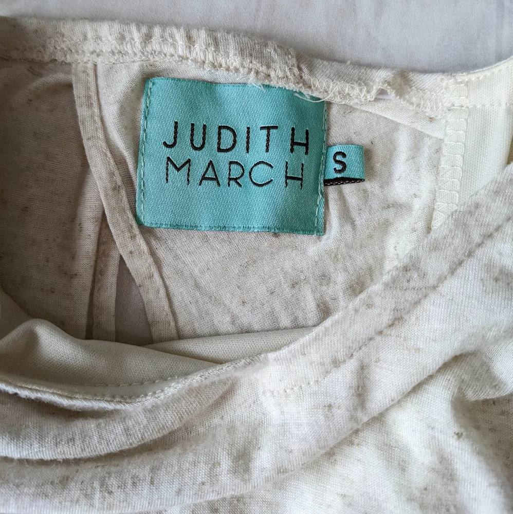 Judith March Linen Blend Spaghetti Strap Romper Tassel Hemline Small - Picture 5 of 11